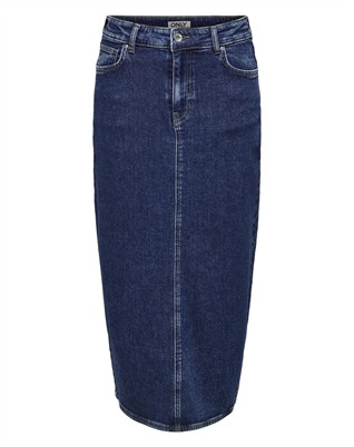 Milla Midi Denim Nederdel